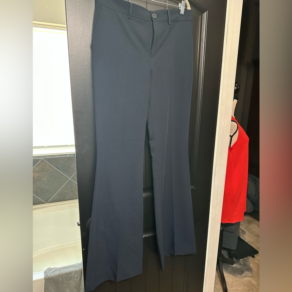 Navy blue MANGO Suit pants